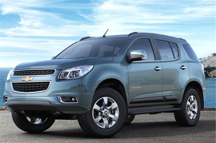 Chevrolet will bring the Trailblazer SUV to the Auto Expo 2014. 
