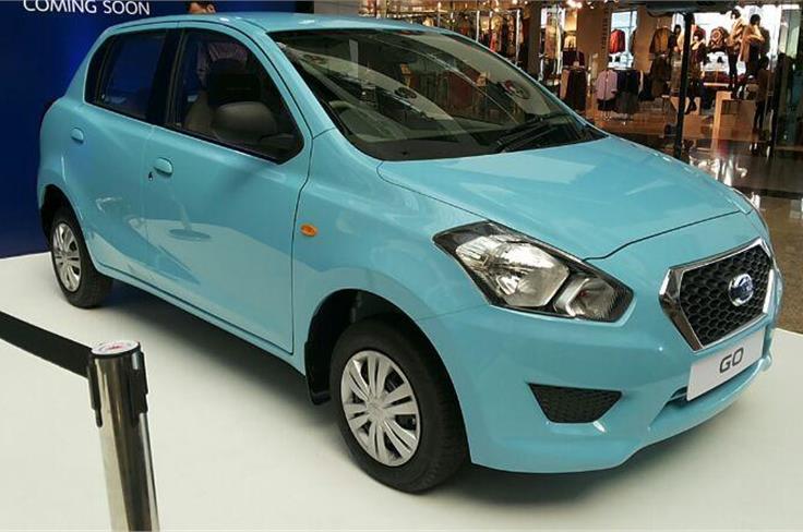 The new Datsun Go hatchback will be seen at the upcoming Auto Expo. 