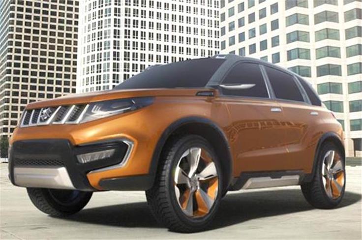 Maruti will showcase the new iV-4 SUV concept. 