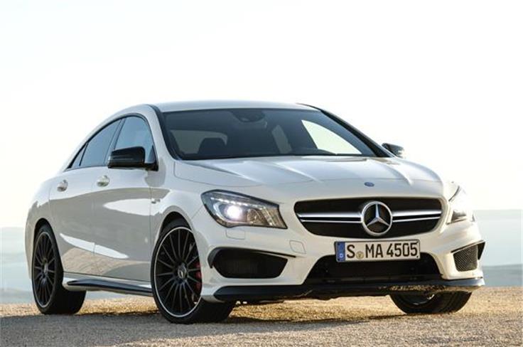 The Mercedes CLA 45 AMG saloon will be present at the Auto Expo. 