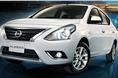 The updated Nissan sunny gets revised front styling. 
