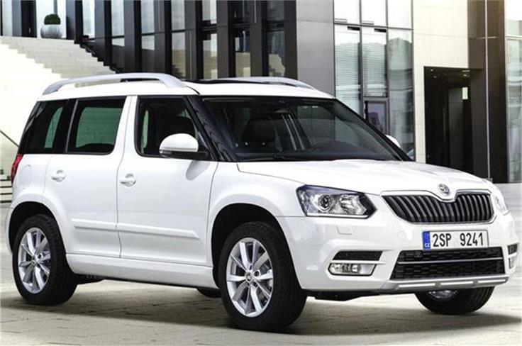 Also on display will be the updated Skoda Yeti SUV. 