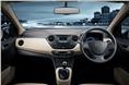 The cabin is a carryover from the Grand i10 which means a smart dashboard and high levels of fit and finish.