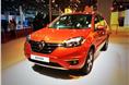 The updated Koleos is showcased at Auto Expo