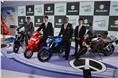 Suzuki unveiled the V-Strom 1000 ABS, Inazuma, Gixxer, Let&#8217;s scooter at the Auto Expo 2014. 