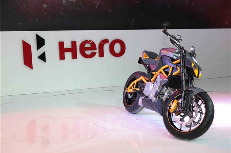 The futuristic Hero Hastur concept gets a 620cc, 79bhp engine