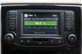 The touchscreen media interface was developed with Harman and has navigation as well as voice command system. 