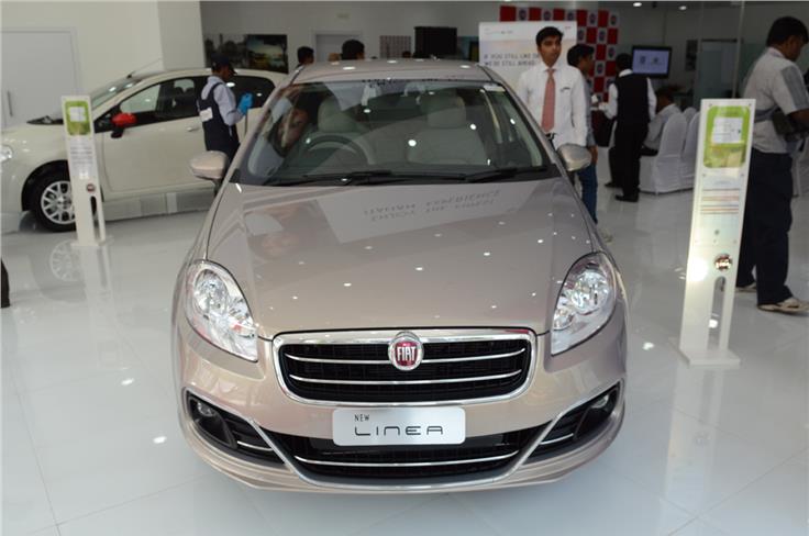 Fiat also showcased the new Linea at the Mumbai outlet. 