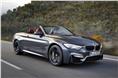 The M4 convertible also gets an altered kidney grille treatment, more heavily contoured bonnet, wider front fenders with integrated air breather elements to smooth airflow through the front wheel houses, new exterior mirror housings