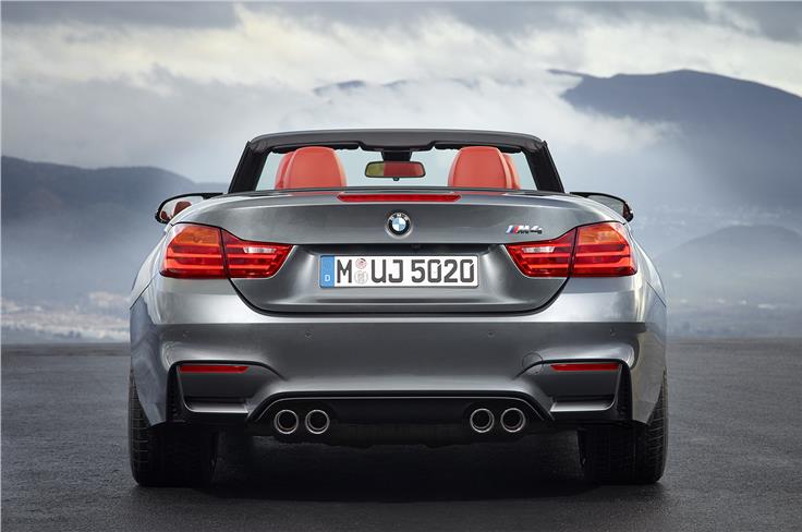 The tail-lamps too resemble that of the M3, but are slimmer and wider. The characteristic M-Division quad tail-pipes remain though. 