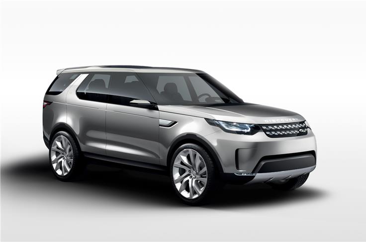 The styling on the Vision Concept shares much with the new Range Rover and Range Rover Sport, instead of the Discovery 4.