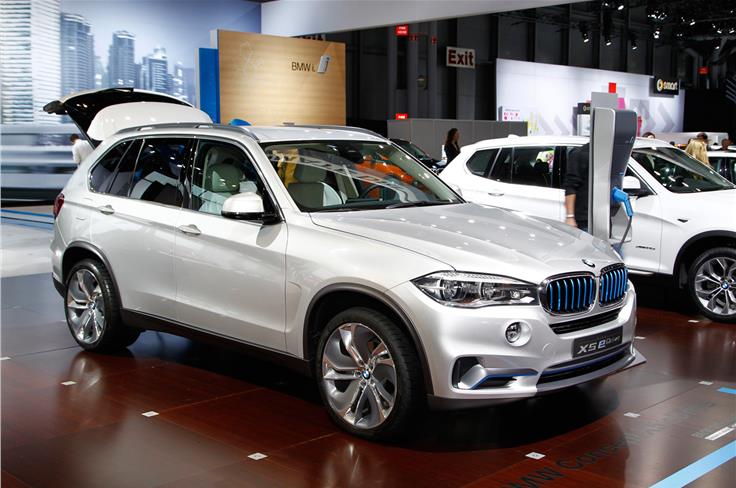 BMW's X5 e-drive concept has been shown as well. 