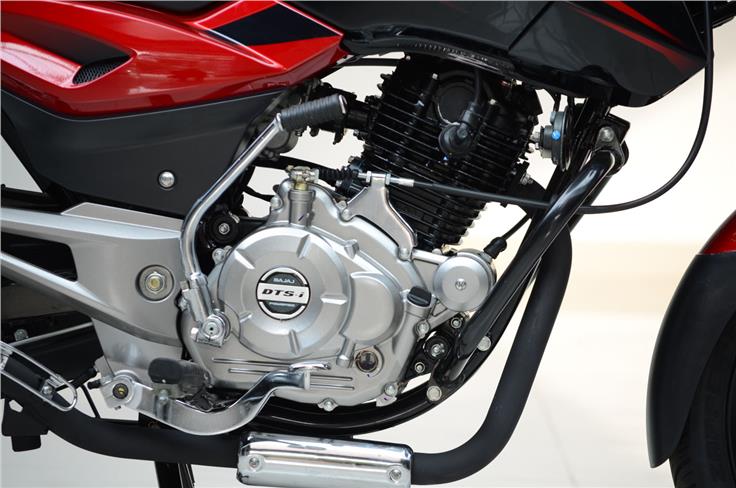 The four-stroke, DTS-i, air-cooled and single-cylinder engine produces 14.84bhp of peak power.