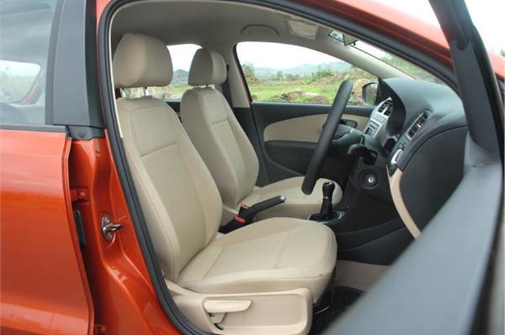 Front seats and the gear lever are the same as the earlier car.
