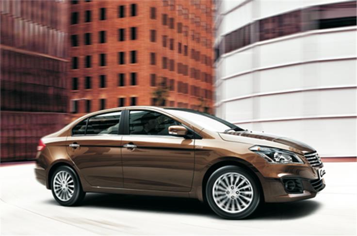 With the Ciaz, Maruti is aiming to compete squarely against Honda, VW and Hyundai. 