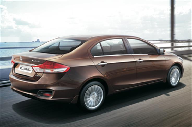 The first impression is that the Ciaz is big and sits in a segment higher than its rivals.