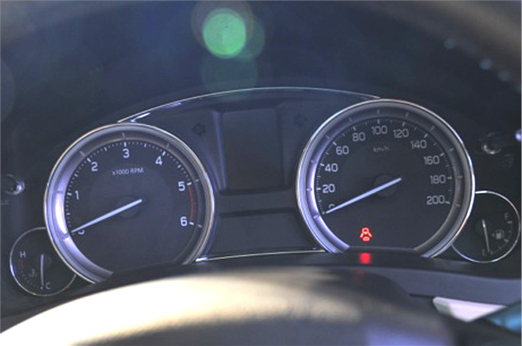 The instrument cluster includes a multi-info display. 