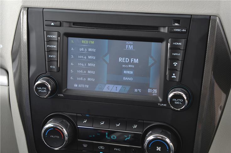 Infotainment touchscreen borrowed from XUV 500.