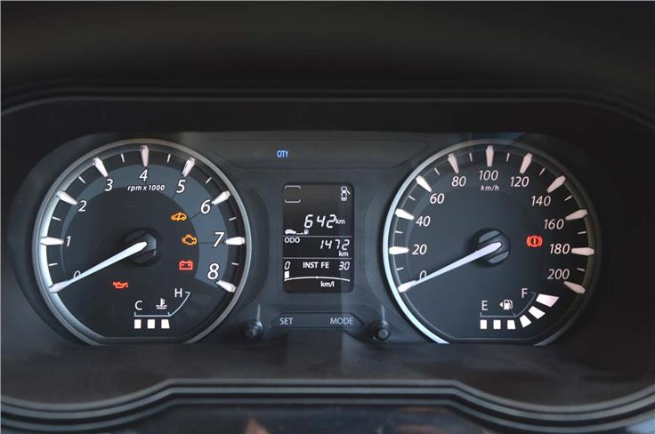 The Bolt's instrument panel comes with a Mult-information display that gives a whole host of  real-time details. 