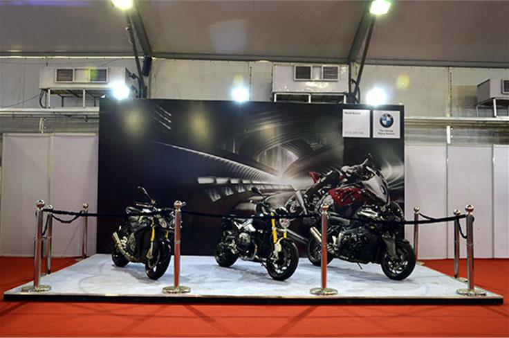 BMW Motorrad showcased some of the most powerful, expensive bikes money can buy.