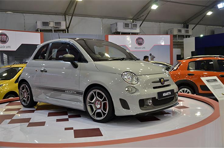 The first model with the scorpion badge in India, the Fiat 500 Abarth.