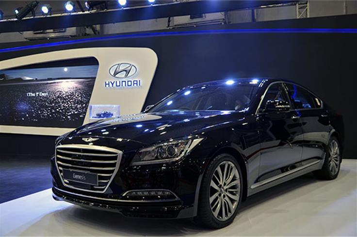 Hyundai's flagship sedan, the Genesis, is on its way to India.