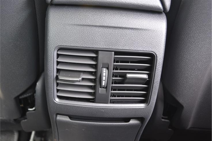 The CLA compact sedan also comes with rear AC vents. 