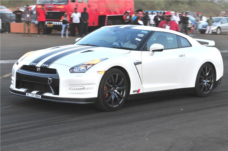 In the Unrestricted foreign cars J category, Moin Motiwala clocked a time of 10.396 in a Nissan GT-R.