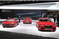Audi line-up at Detroit Motor Show. 