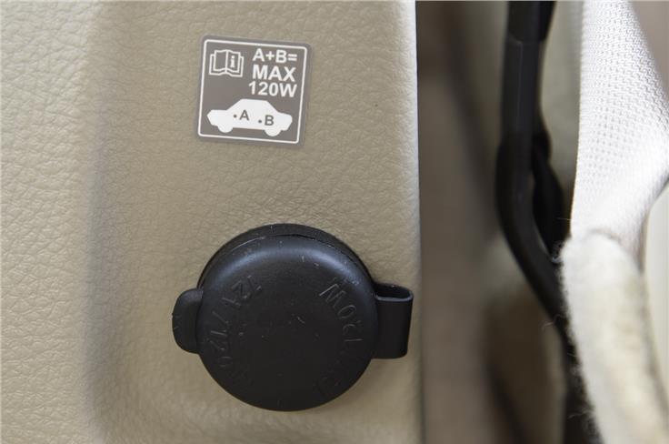Also standard on the V and the Z trim is a 12V power socket for the rear passenger located between the front seats. 