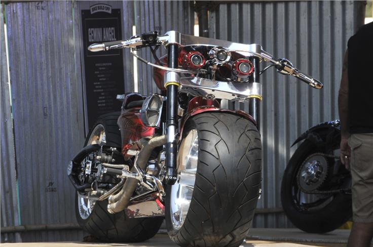 One of the best modified bikes at IBW 2015, part of the biker build-off.