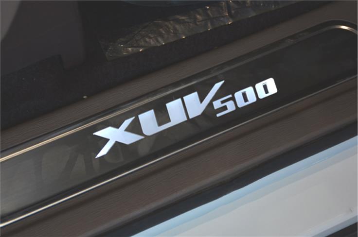 Iluminated door sills are also on offer on the XUV Xclusive Edition. 