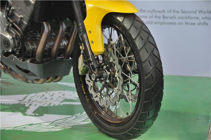 The TreK 1130 uses spoked wheels by Excel Takasago and has dual Brembo disc brakes upfront. 
