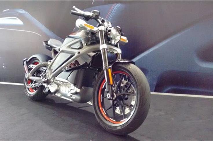 Past meets an electric Harley-Davidson future in the muscular Project LiveWire bike.