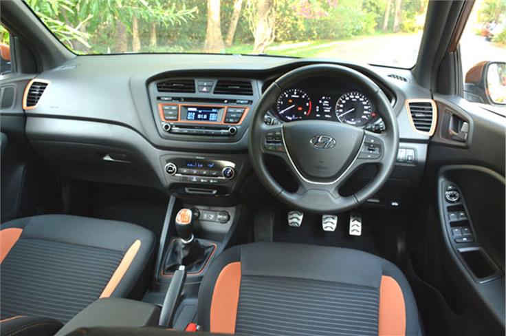 Dashboard layout is same as the standard i20. 