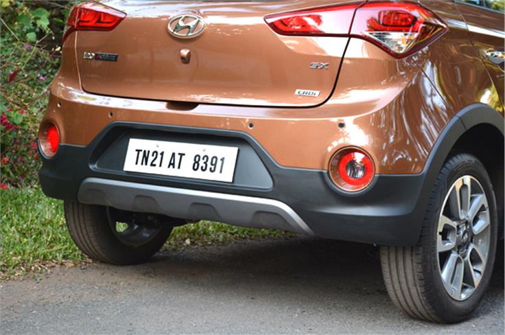 New rear bumper gets large fog lamps, matte-grey cladding and a faux skid plate.