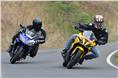 When we were at the twisties, both motorcycles proved capable enough. Rewarding when pushed to the limit. 