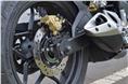 Bajaj&#8217;s RS 200 is equipped with a disc brake at rear. 