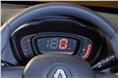 Renault Kwid's instrument cluster is all digital - simple and good looking.