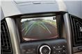 Reverse camera is new to the XUV500. Guide lines are a useful feature.  