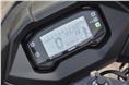 The Suzuki Gixxer SF has a fully digital console, displaying a clock and a useful shift- warning light.