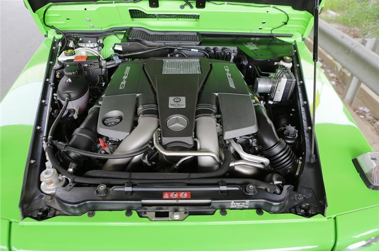 It has a 5.5-litre, twin-turbo petrol V8 unit that makes 536bhp and 77.5kgm of torque.