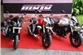The Mojo is available in three paint schemes with an all Black, Black + White and the Mahindra Racing Red + White colours.