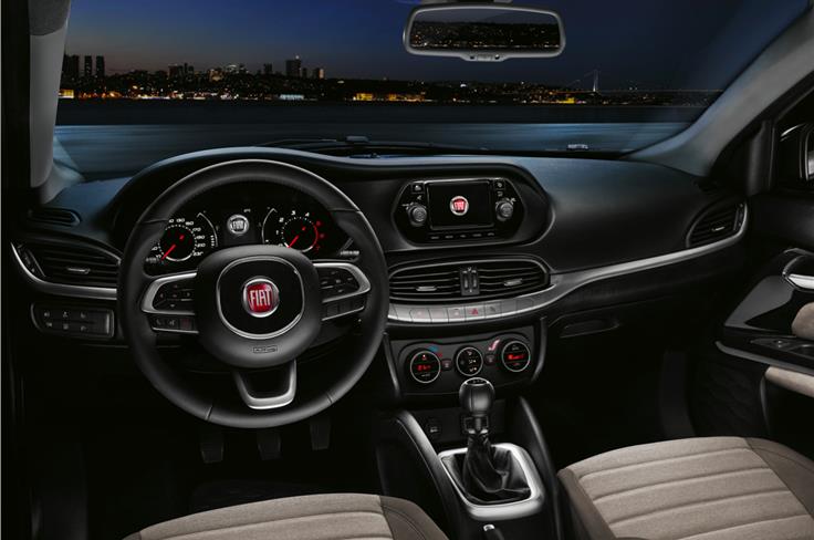Inside, the Tipo is expected to share parts with other Fiat models such as the 500X and 500L.