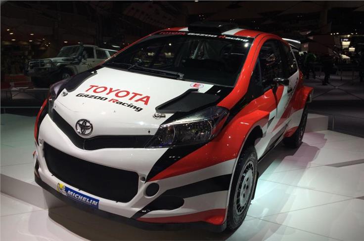 Toyota Yaris rally car.