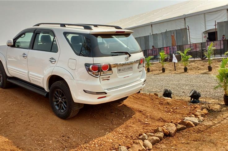Toyota Fortuner off-road event. 