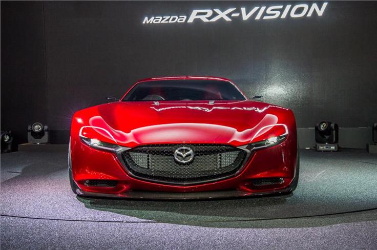 Mazda RX Vision Concept front view.