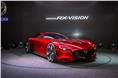 Mazda RX Vision Concept right hand side front three-quarters view.