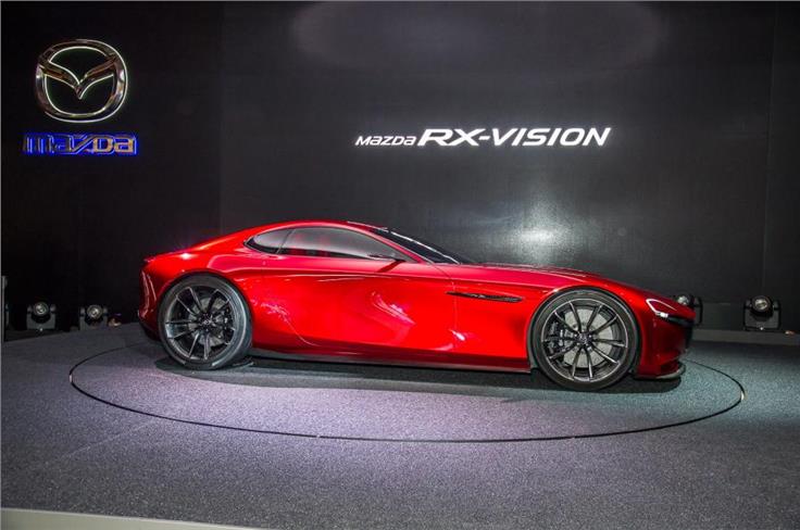 Mazda RX Vision Concept right hand side profile.