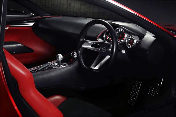 Mazda RX Vision Concept driver's cockpit.